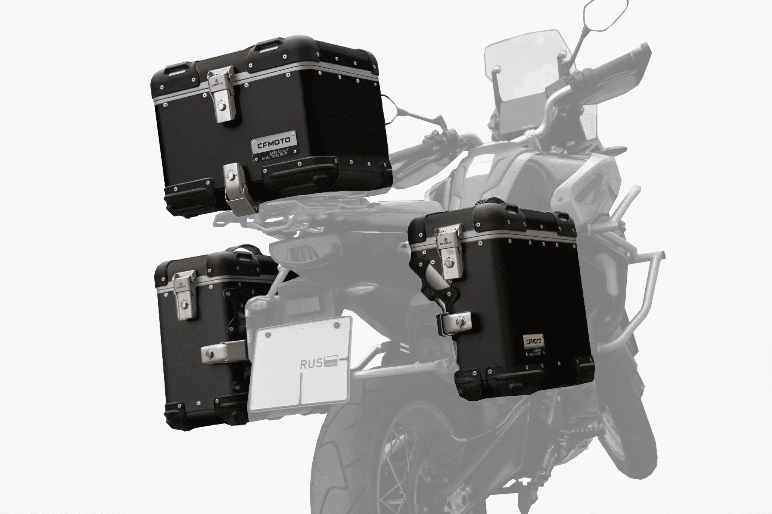 Комплект кофров для CFMOTO 450MT/800MT (черный)