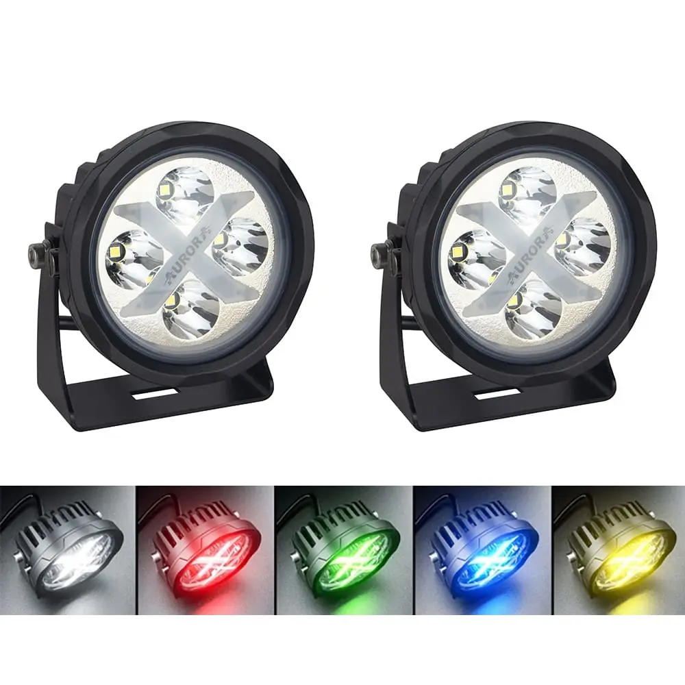Светодиодная фара Aurora (к-кт) дальний ALO-R4T3-P+ RGB