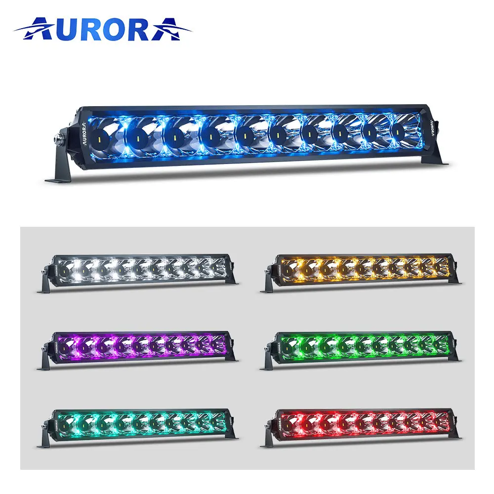 Светодиодная фара Aurora ALO-D6T-20-P23Q + RGB