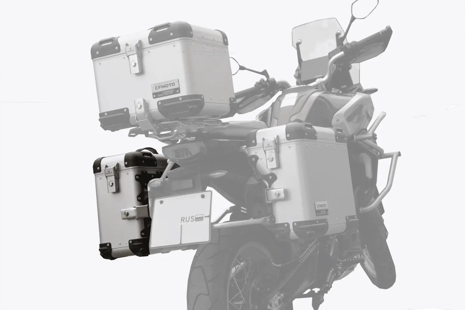 Кофр левый для CFMOTO 450MT/800MT (черный)