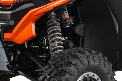 Ход передней подвески 430 мм